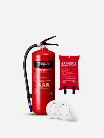 Lilla Smarta Brandskyddspaketet - röd (Bostad > 60 m², 1-2 sovrum)